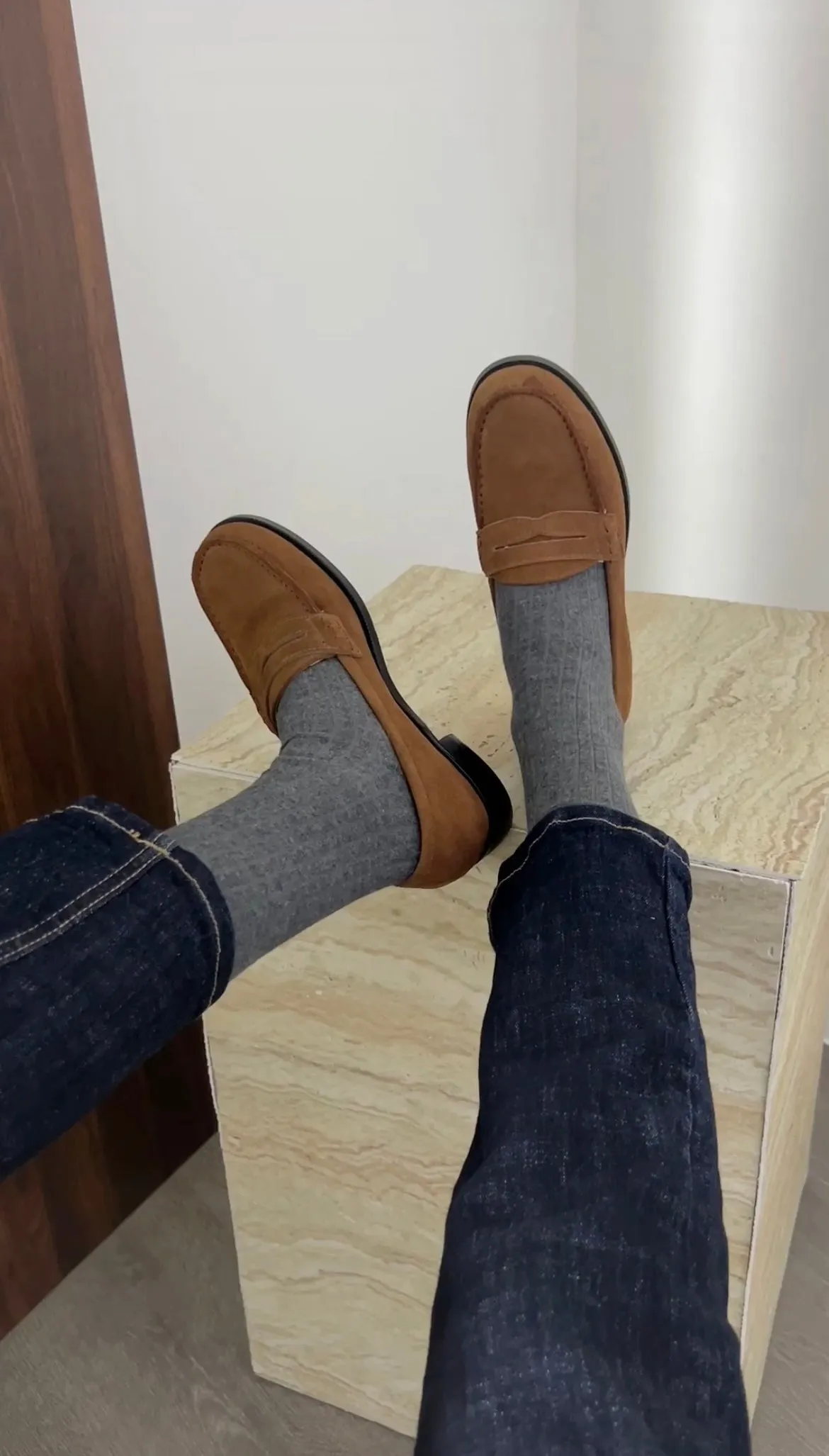 45 真皮（牛皮/羊皮）Penny Loafers