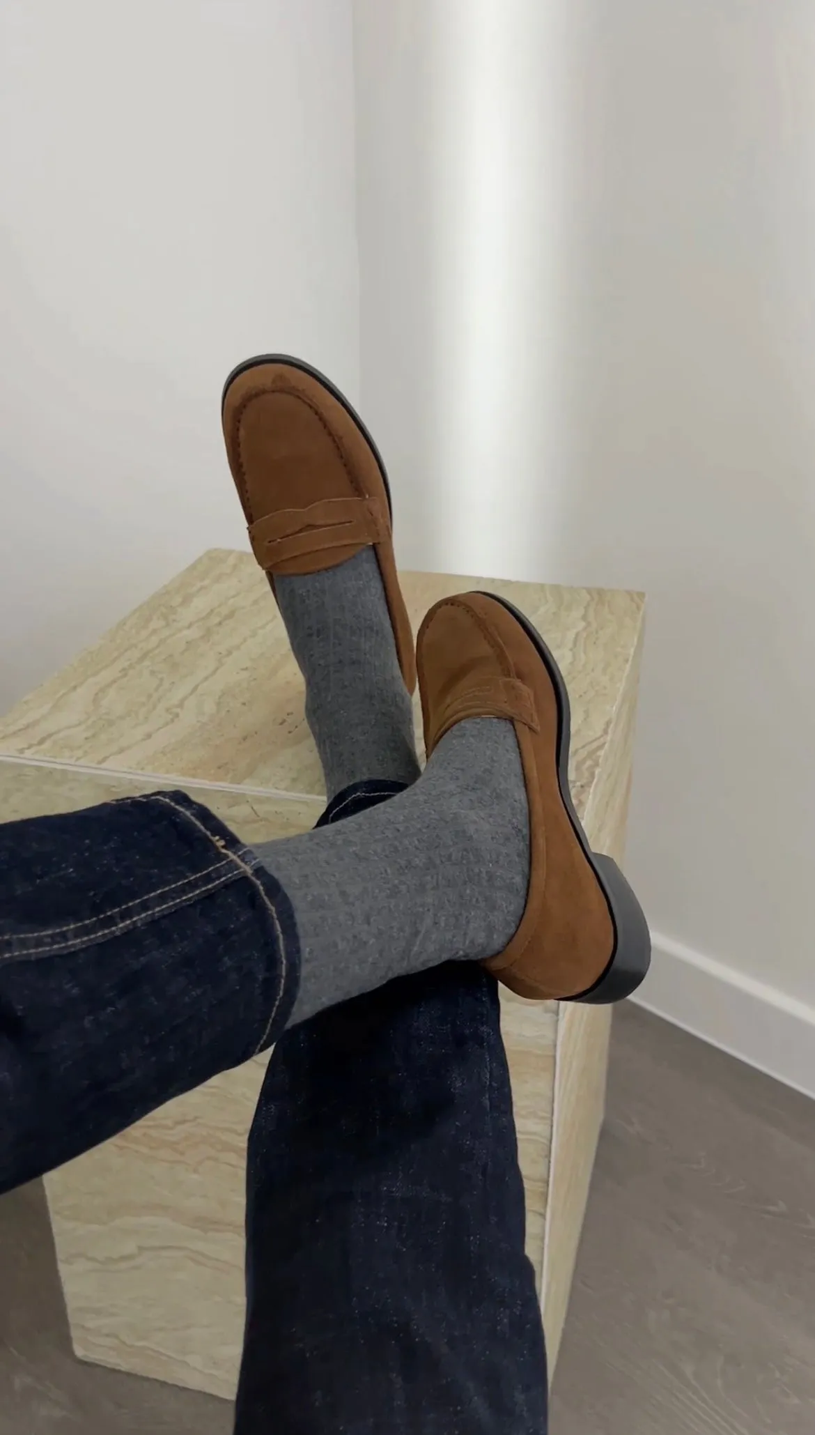 45 真皮（牛皮/羊皮）Penny Loafers