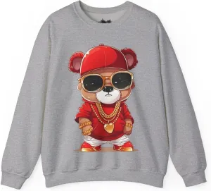 Bear Sweatshirt To Match Unisex Heavy Blend Crewneck Sweatshirt, Boyfriend Gift For Him, Dad Birthday Gift, Matching