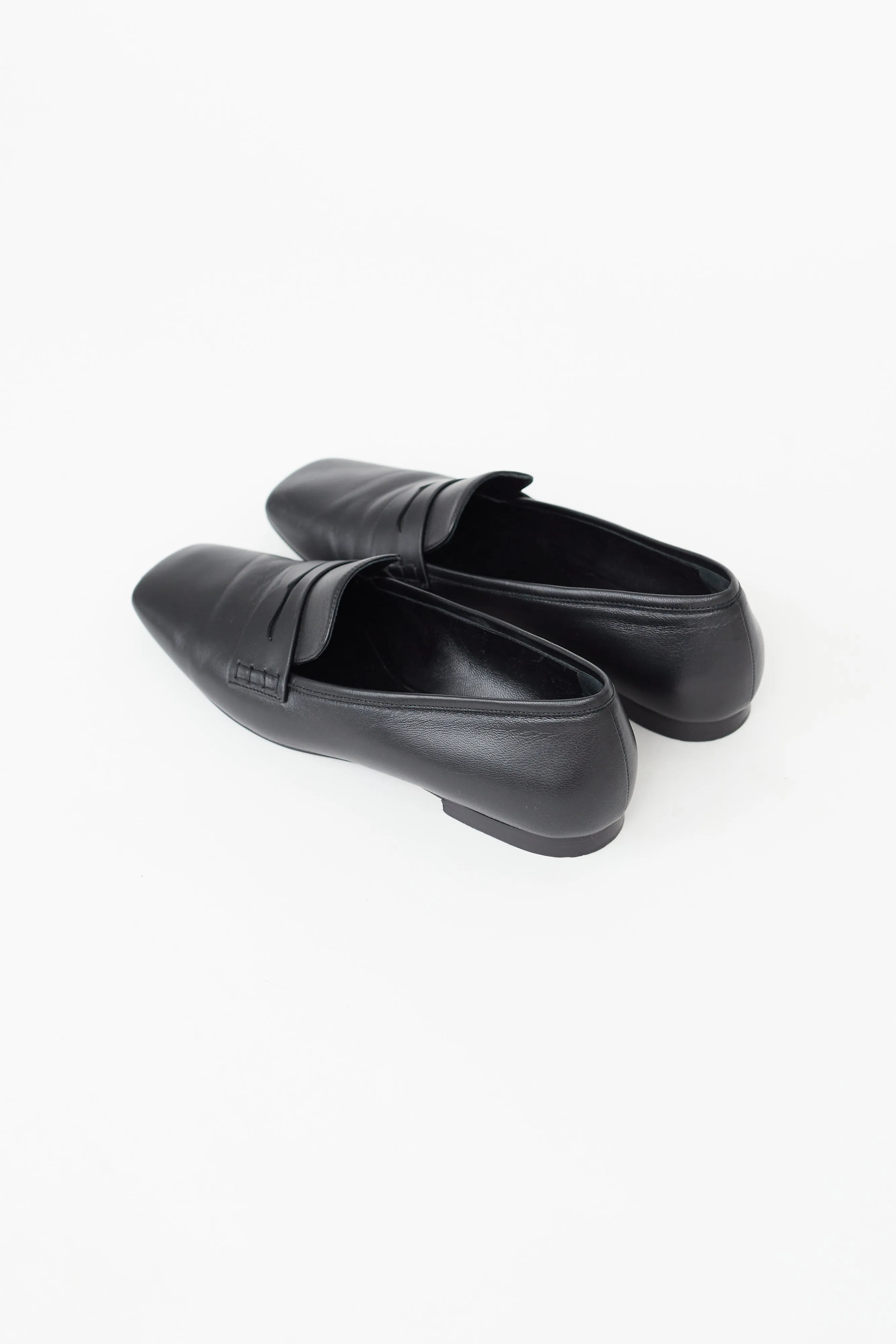 Black Leather Carlisle Penny Loafer