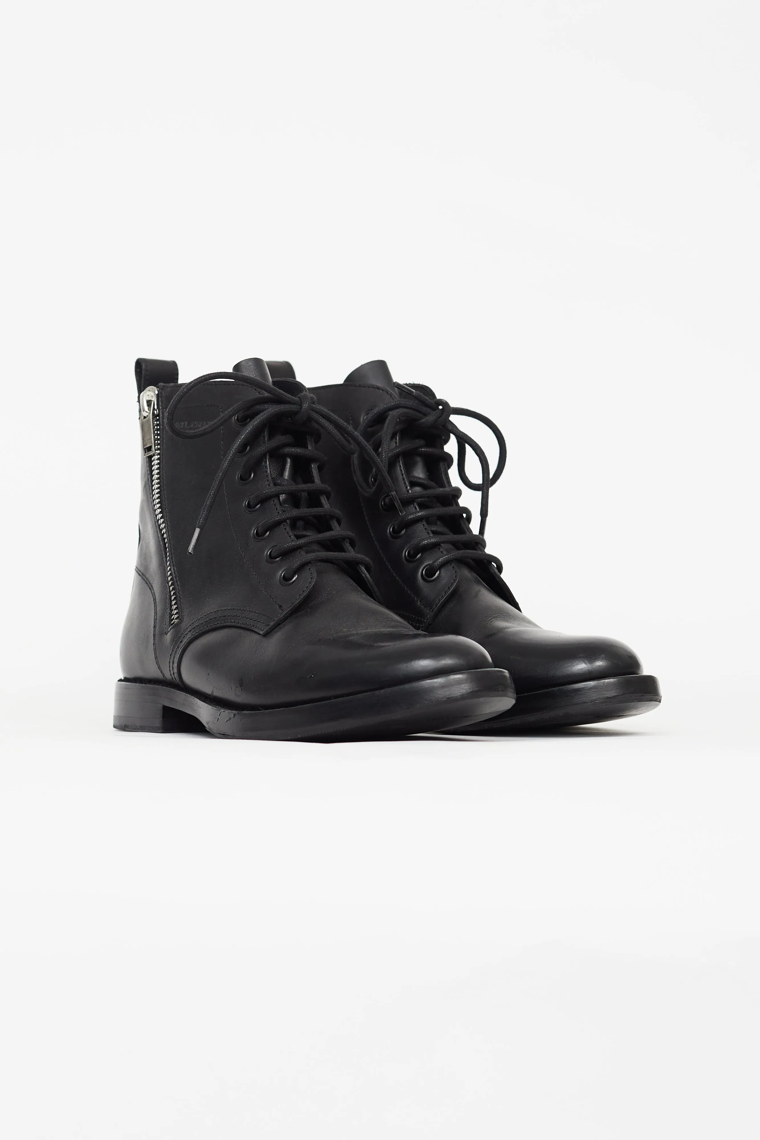 Black Ranger Leather Combat Boot