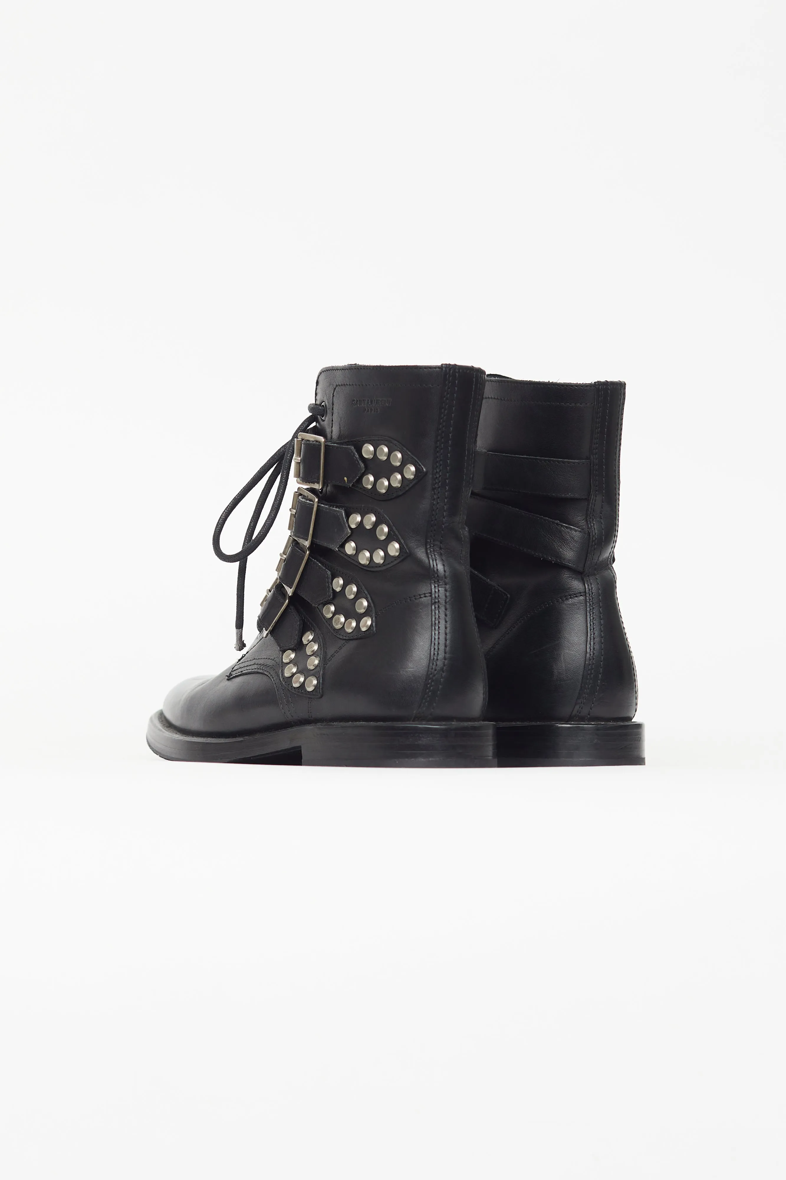 Black Ranger Studded Combat Boot