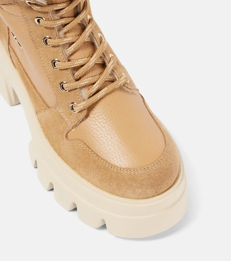 Bogner Sapporo 2 shearling-lined leather combat boots