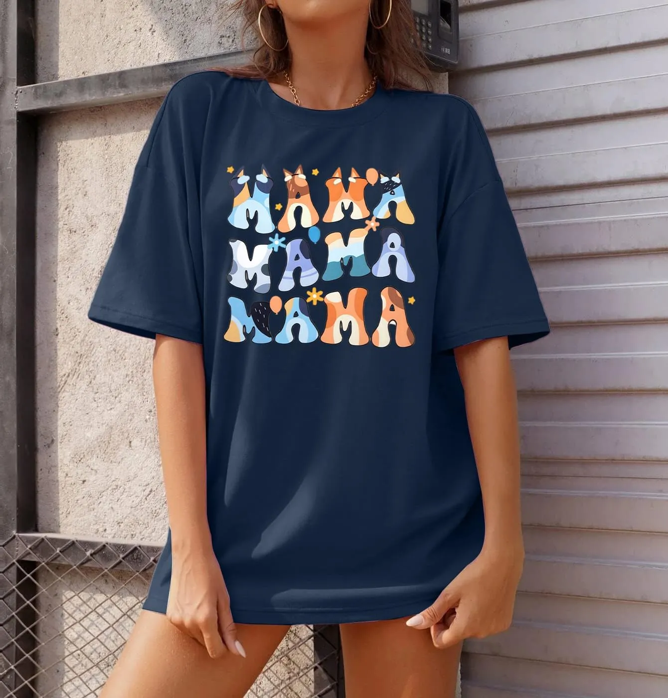 Boy Mom Oversized Tshirt Woman Sequin Graphic Tee Trendy Mama Shirt Mother Gifts Top Casual Short Sleeve Tops