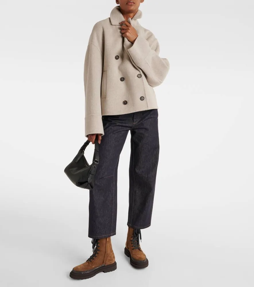 Brunello Cucinelli Monili suede combat boots