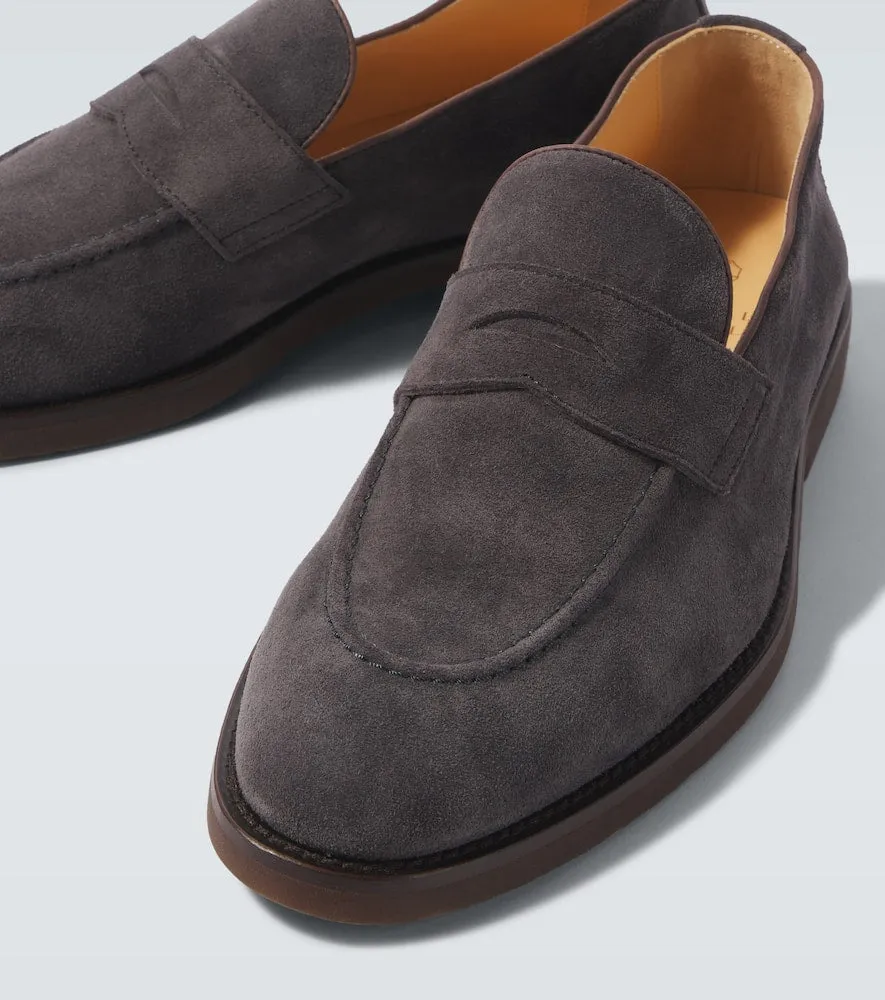 Brunello Cucinelli Suede penny loafers