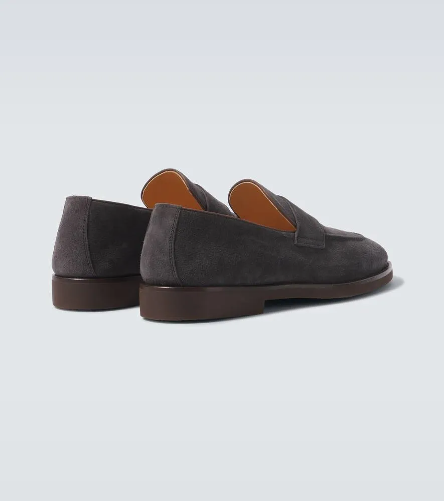 Brunello Cucinelli Suede penny loafers