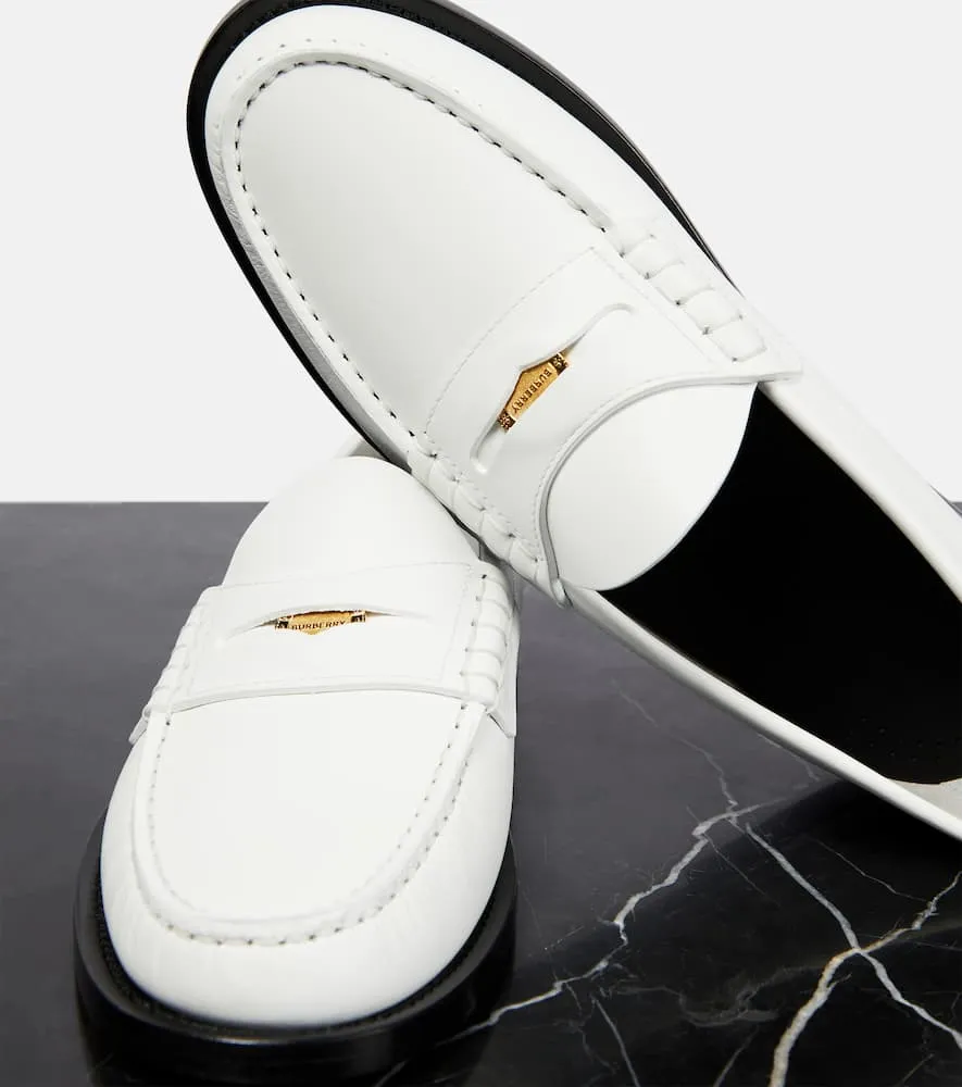 Burberry Leather penny loafers