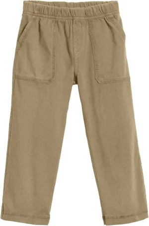 City Threads Big Boys' and Girls' Soft Jersey Tonal Stitch Pant Perfect for Sensitive Skin SPD Sensory Friendly Clothing - Dark Khaki, 7