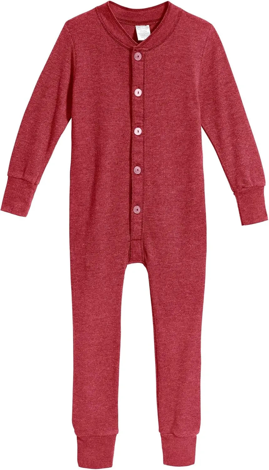 City Threads Boys' and Girls' Union Suit Thermal Underwear Long John Made in USA