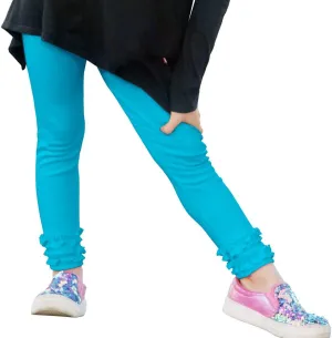 City Threads Girls' Ruffle Leggings 100% Cotton Baby Girl Ruffle Pants Boutique for School Uniform