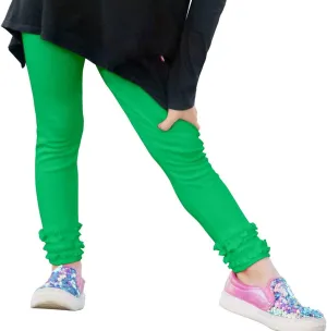City Threads Girls' Ruffle Leggings 100% Cotton Baby Girl Ruffle Pants Boutique for School Uniform