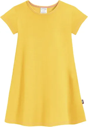 City Threads Made in USA Baby Girls' Cotton Short Sleeve Cover Up Dress for Sensitive Skin SPD Sensory Friendly