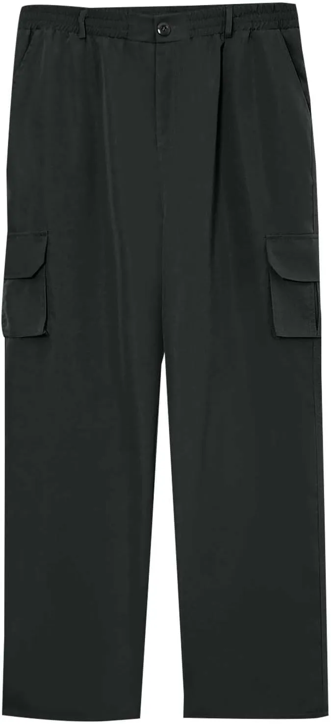 CRNTCEM Tactical Pants for Men Water Resistant Cargo Hiking Pants Multi Pockets Relaxed Fit Stretch Quick Dry Army Work Pants