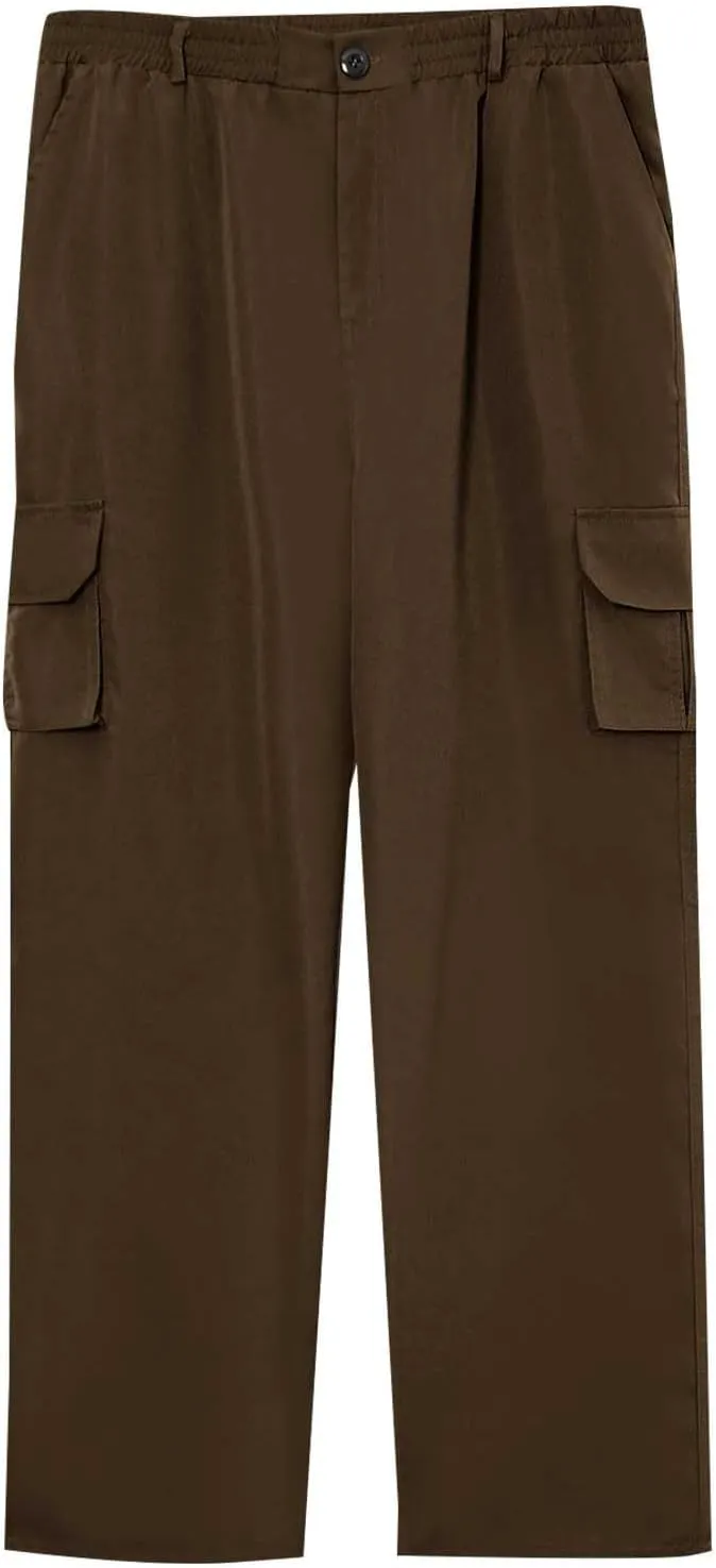 CRNTCEM Tactical Pants for Men Water Resistant Cargo Hiking Pants Multi Pockets Relaxed Fit Stretch Quick Dry Army Work Pants