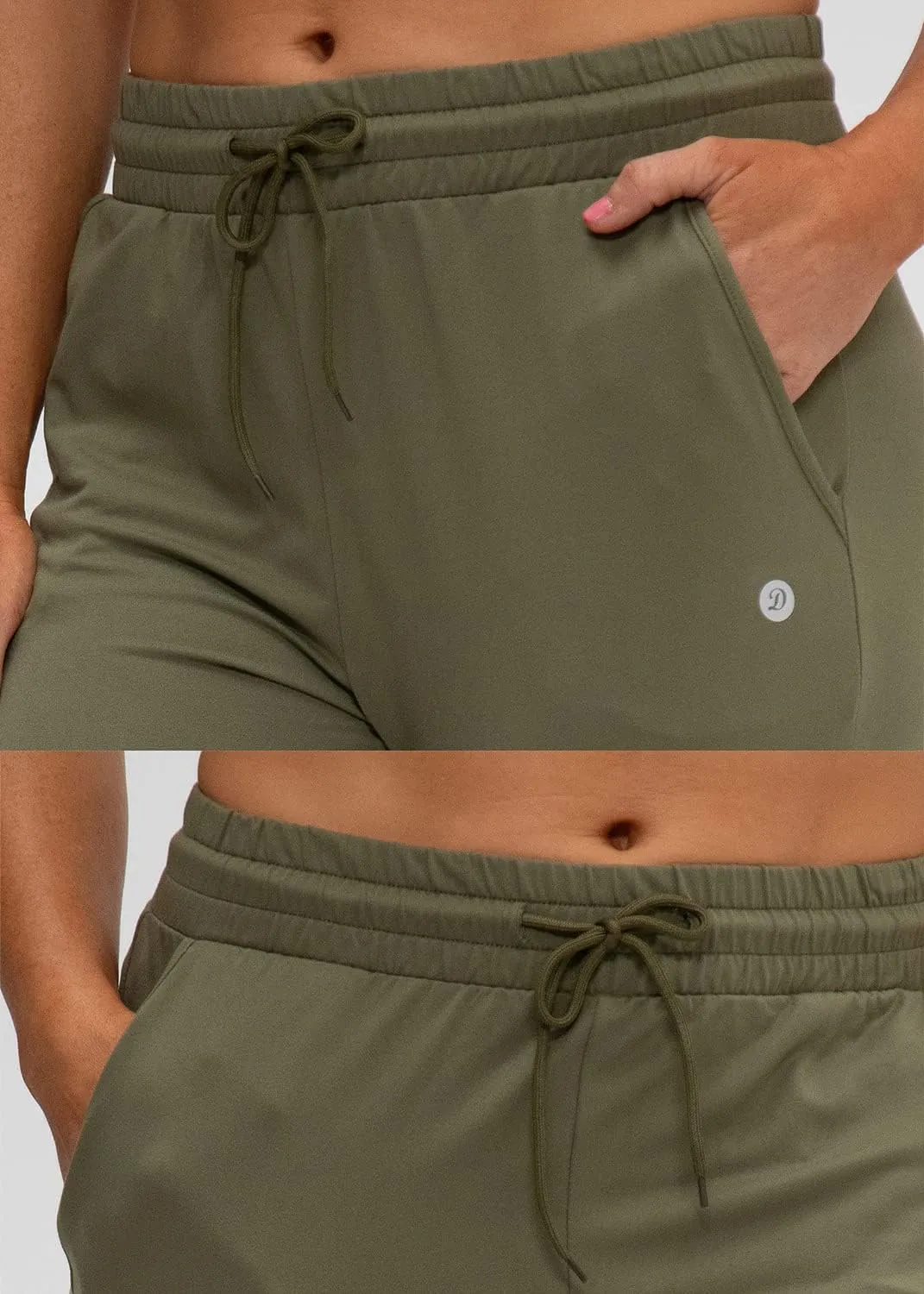DEVOPS Women's Yoga Jogger Pants with Side Pocket Sweatpants