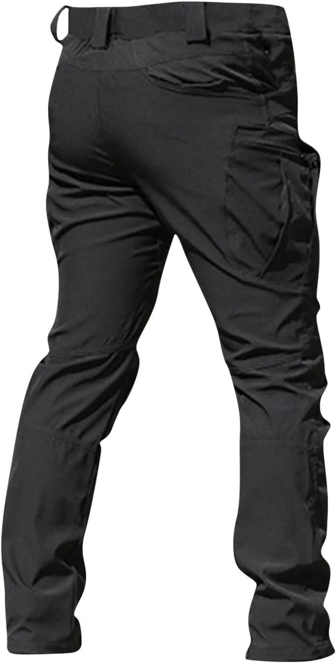 DIY Fit Cargo Pants for Men, Work Summer Lightweight Outdoor Travel Hiking Pants Men
