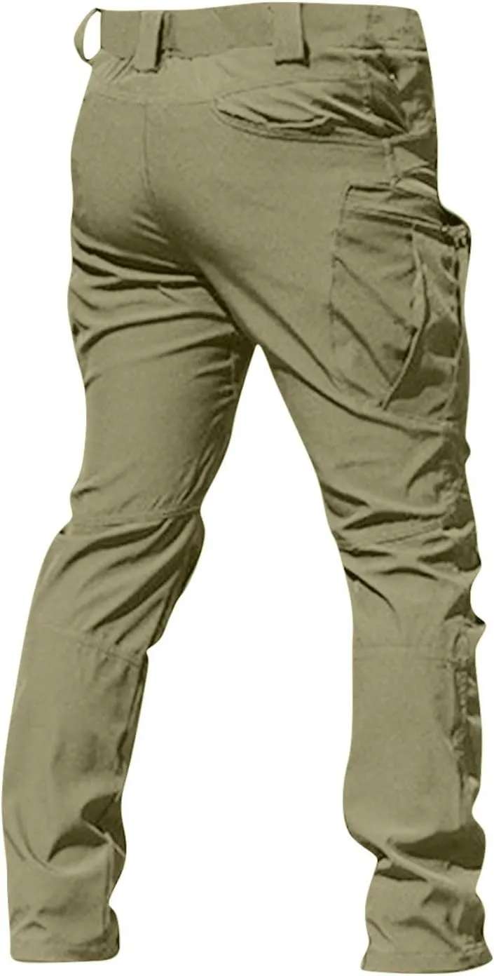 DIY Fit Cargo Pants for Men, Work Summer Lightweight Outdoor Travel Hiking Pants Men