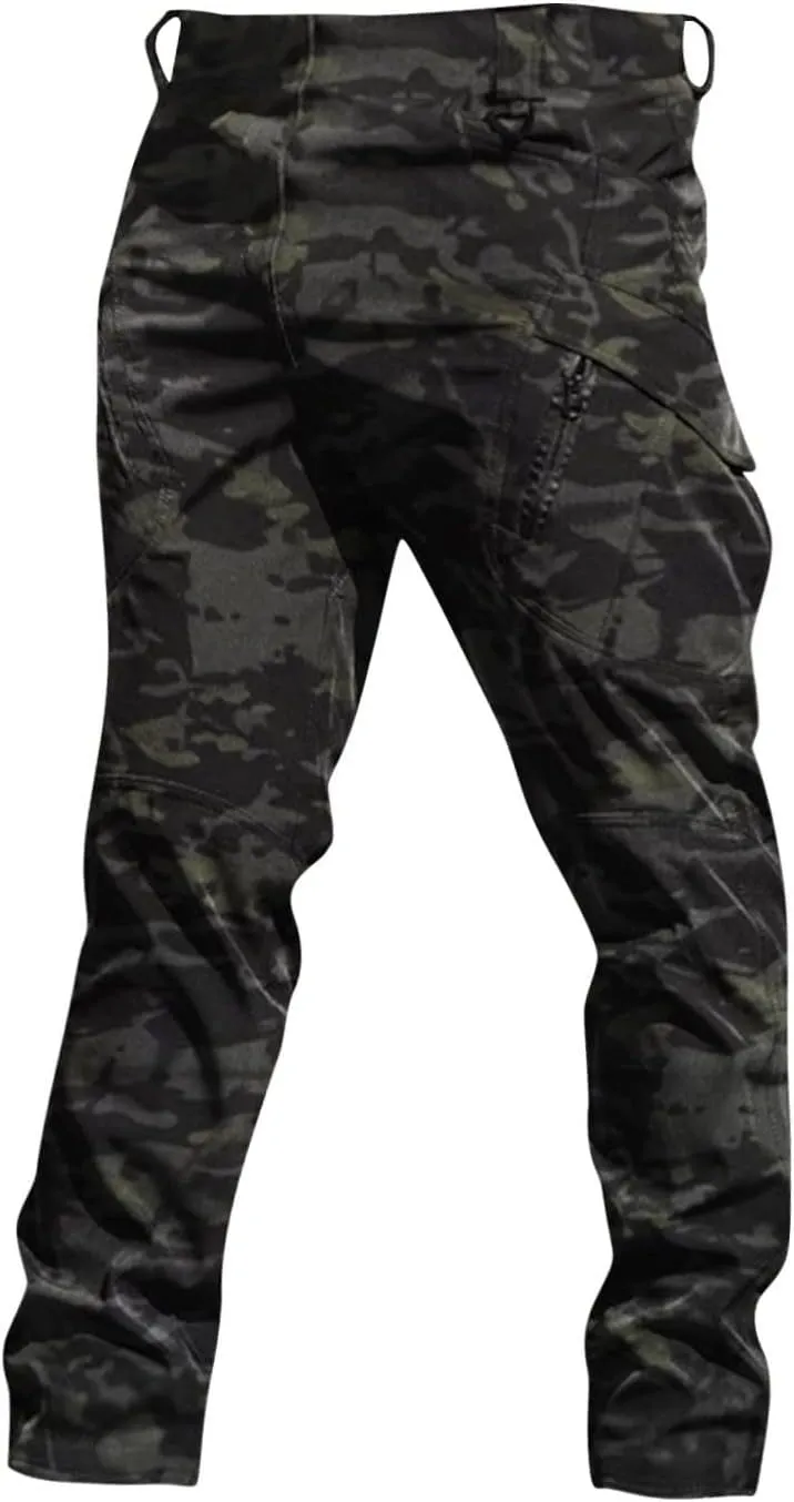 DIY Fit Cargo Pants for Men, Work Summer Lightweight Outdoor Travel Hiking Pants Men