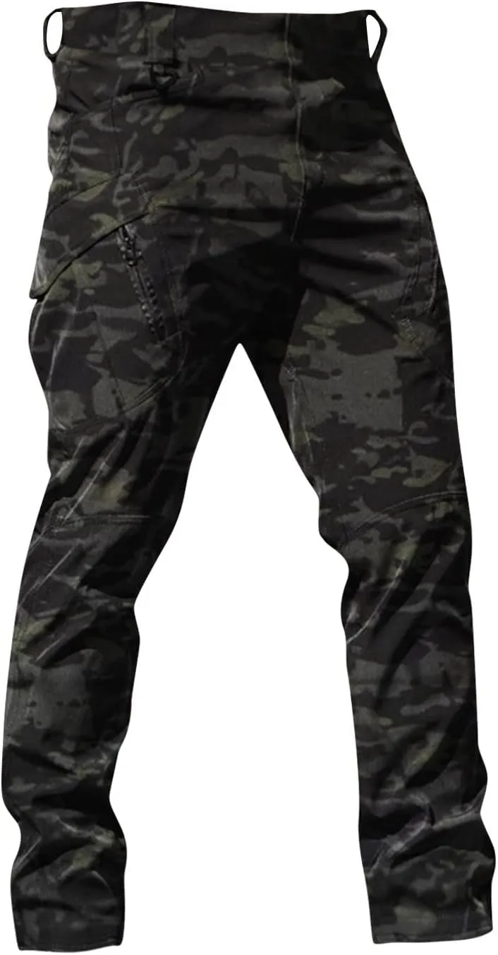 DIY Fit Cargo Pants for Men, Work Summer Lightweight Outdoor Travel Hiking Pants Men