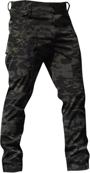 DIY Fit Cargo Pants for Men, Work Summer Lightweight Outdoor Travel Hiking Pants Men