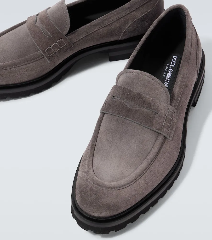 Dolce&Gabbana Altavilla suede penny loafers