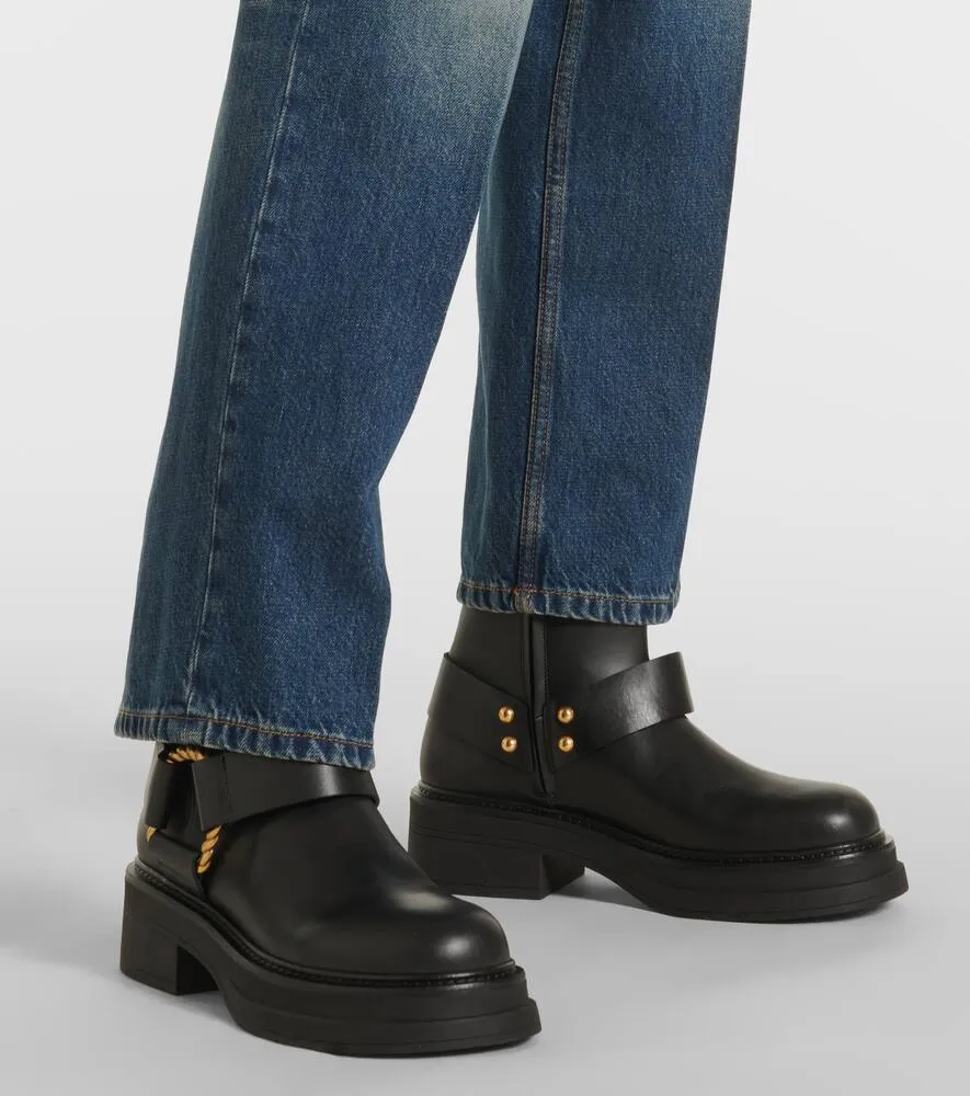 Dorothee Schumacher Chic Sophistication leather combat boots
