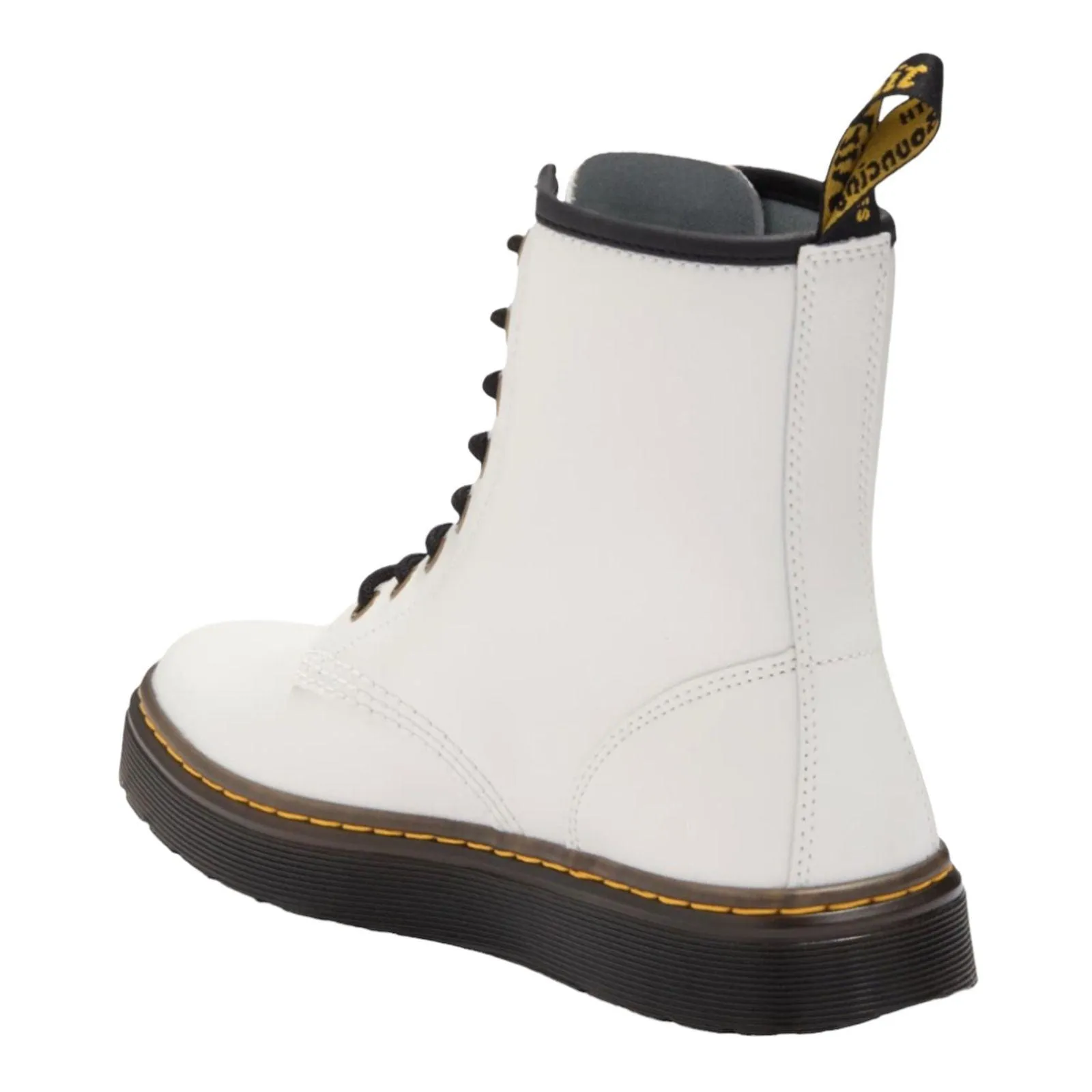 Dr Martens Zavala 8 Eyelet Combat Lace up Leather Boots Size 9