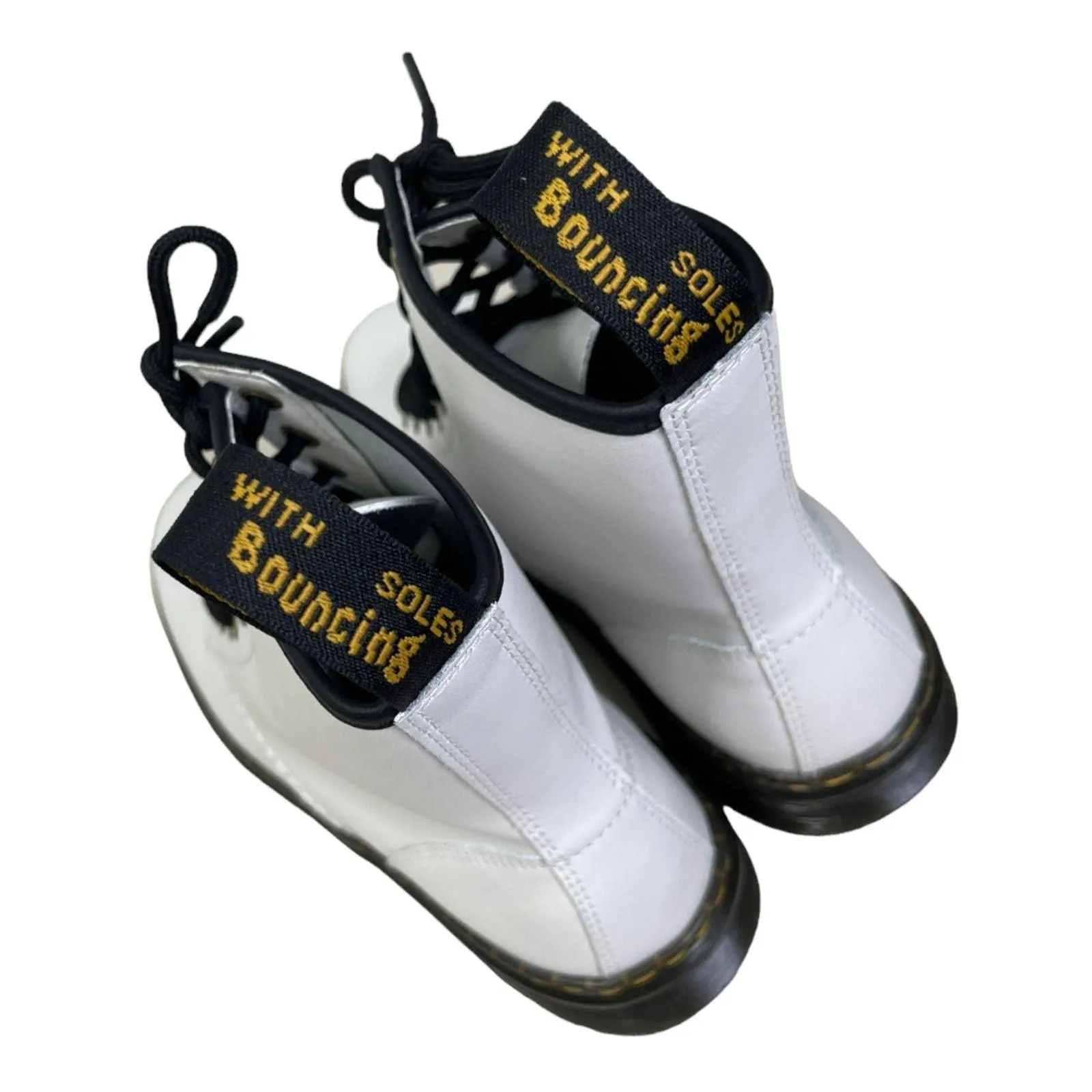 Dr Martens Zavala 8 Eyelet Combat Lace up Leather Boots Size 9