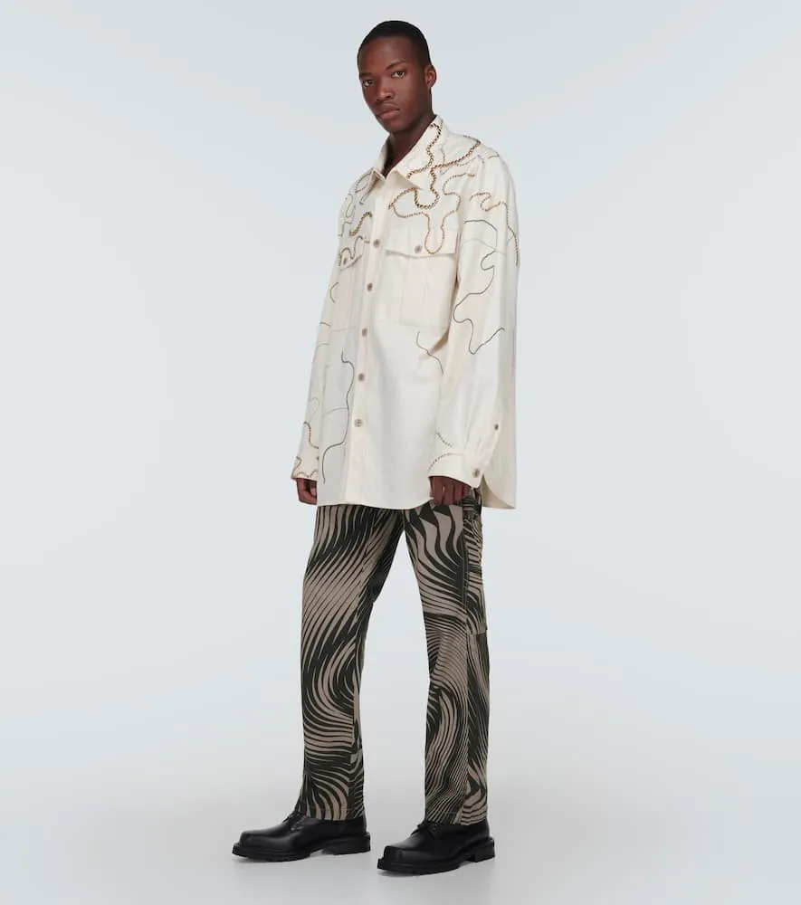 Dries Van Noten Leather combat boots