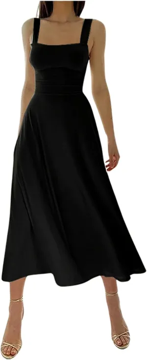 Eduavar Floral Dresses for Women 2024, Womens Summer Dresses Short Sleeve V Neck Chiffon Ruffle Dress Cute Flowy Maxi Dress