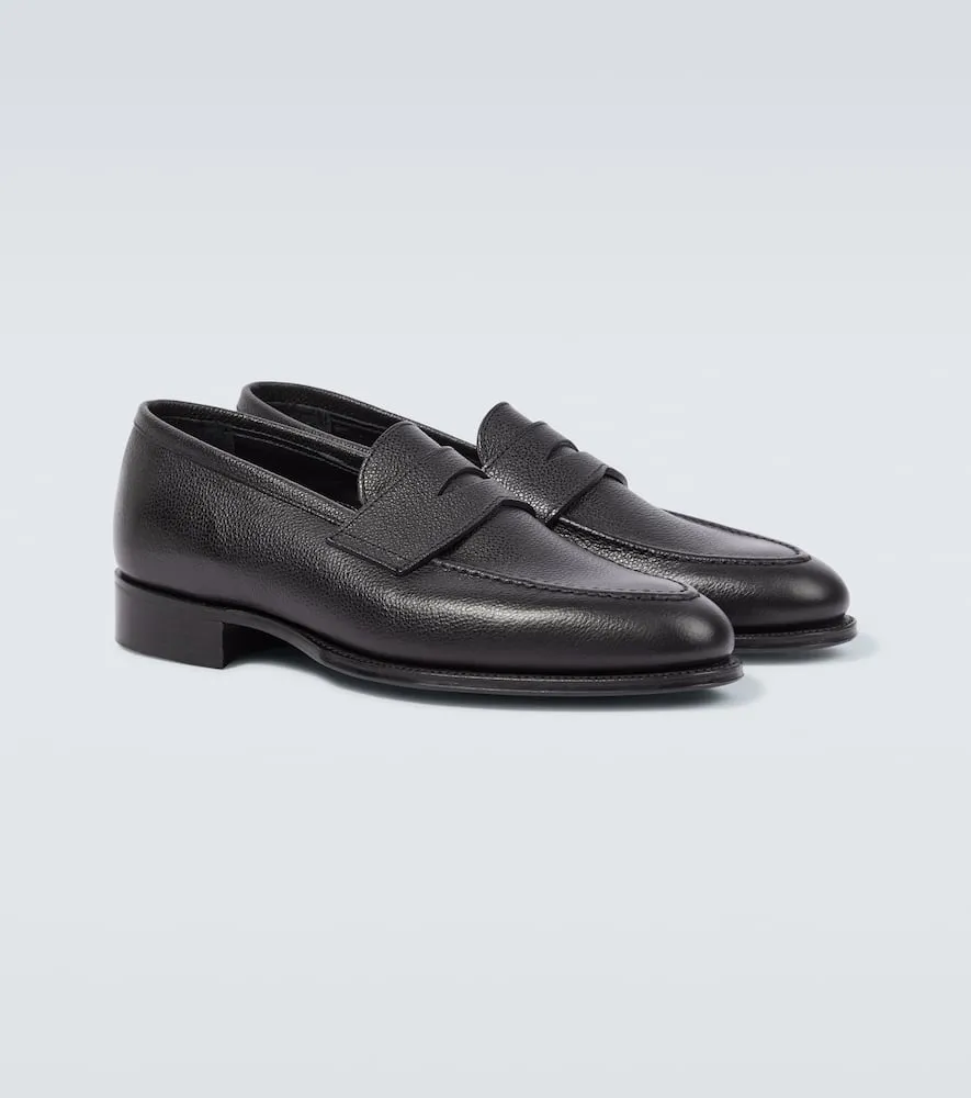 George Cleverley Bradley II leather penny loafers