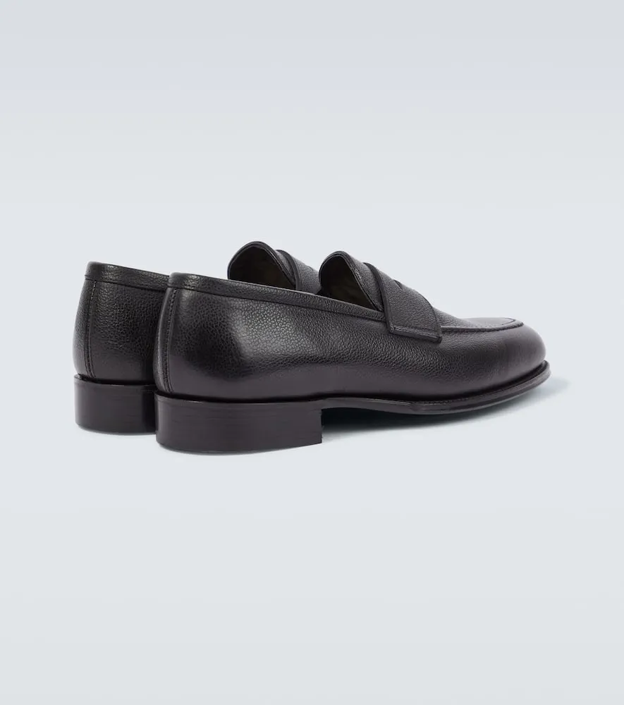 George Cleverley Bradley II leather penny loafers