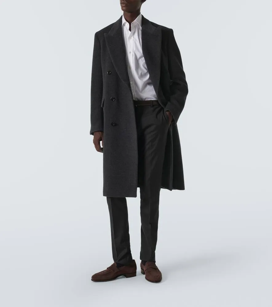 George Cleverley Bradley II suede penny loafers