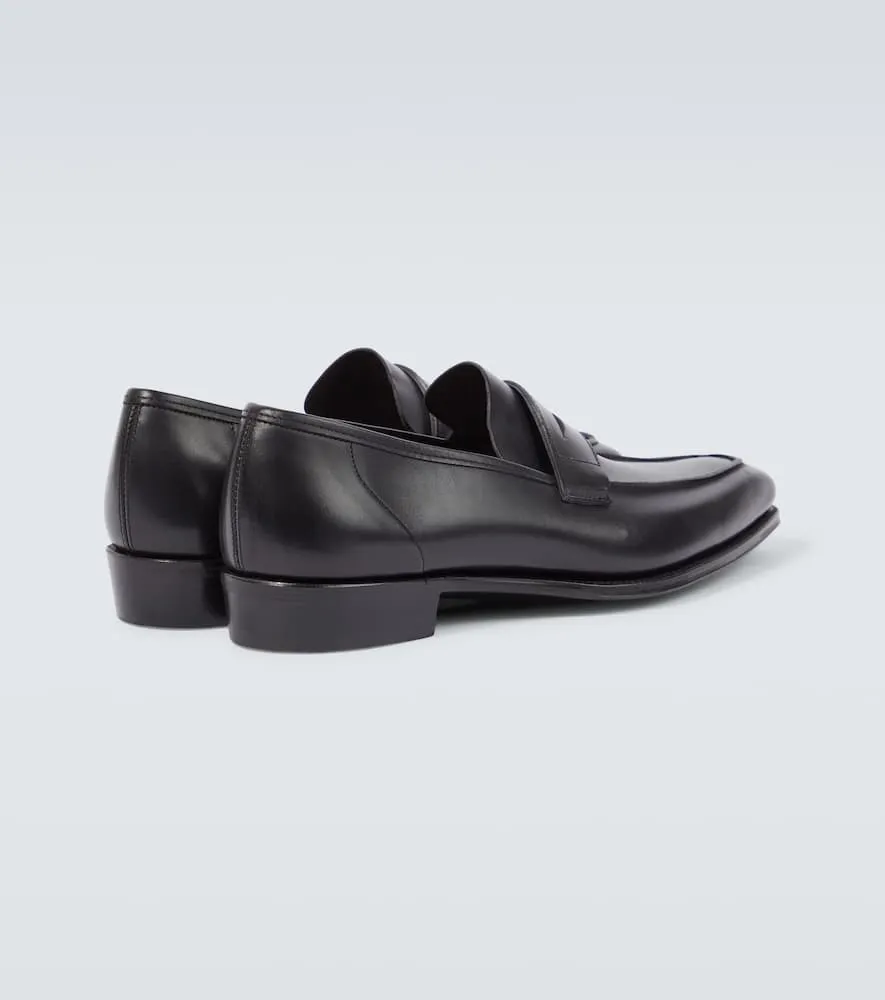 George Cleverley George leather penny loafers