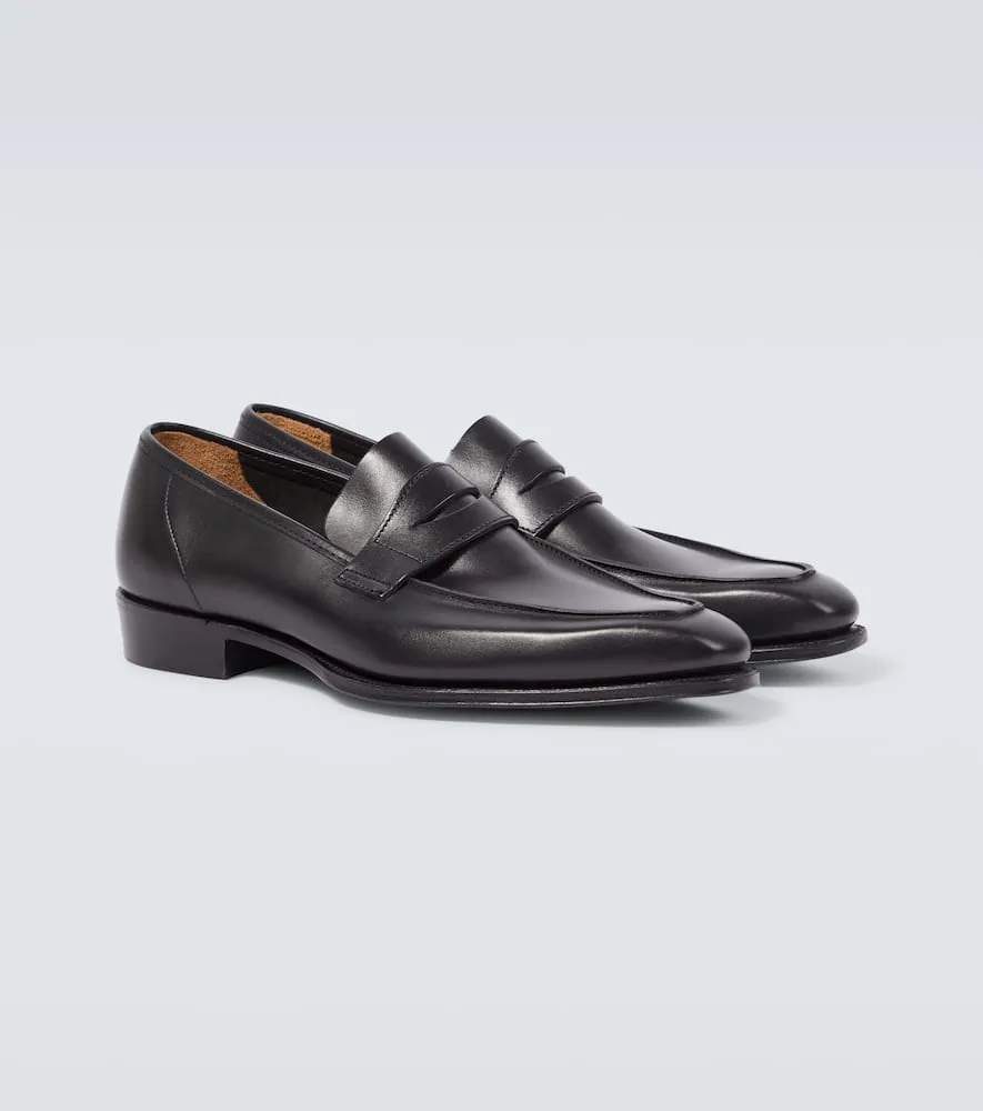 George Cleverley George leather penny loafers