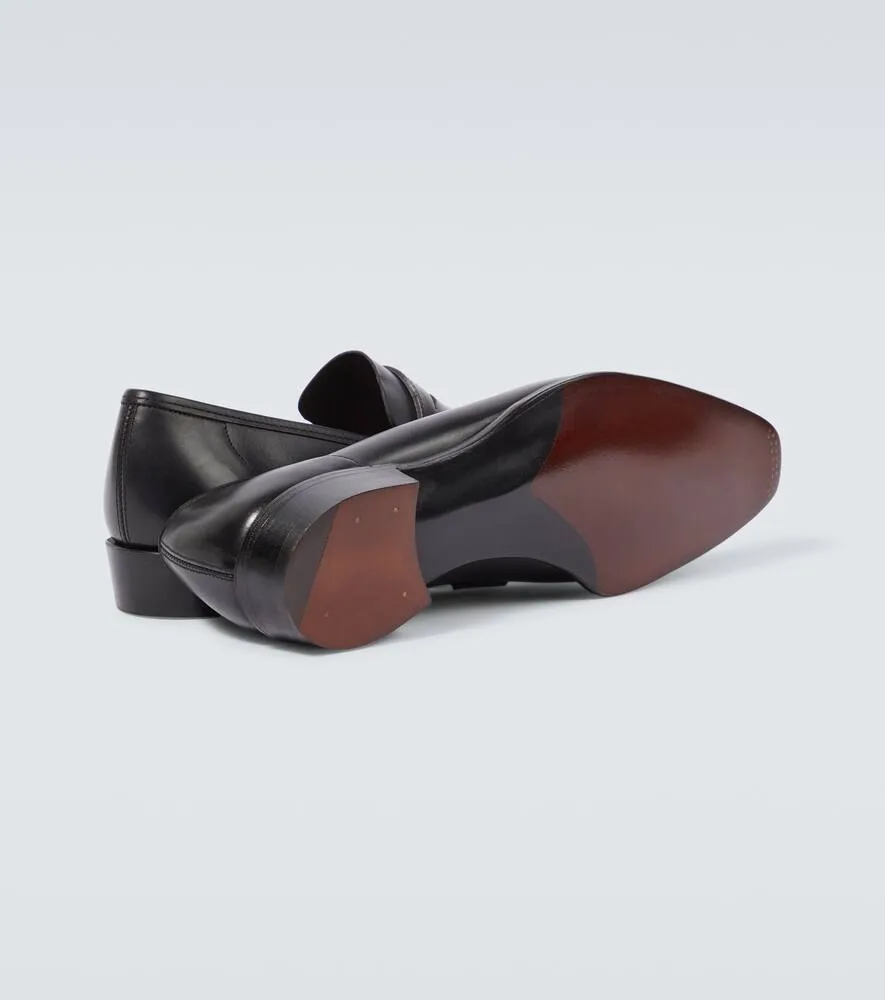 George Cleverley George leather penny loafers