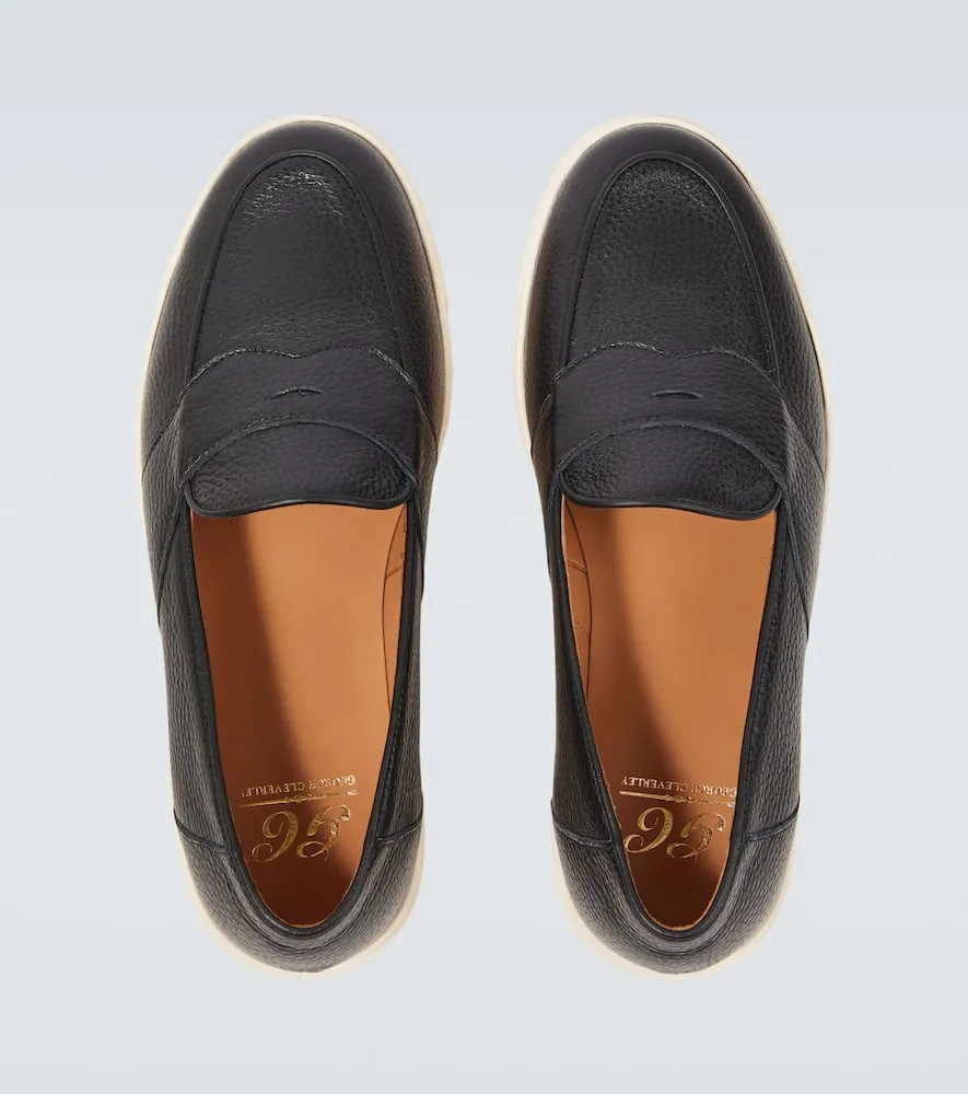 George Cleverley Joey II leather penny loafers