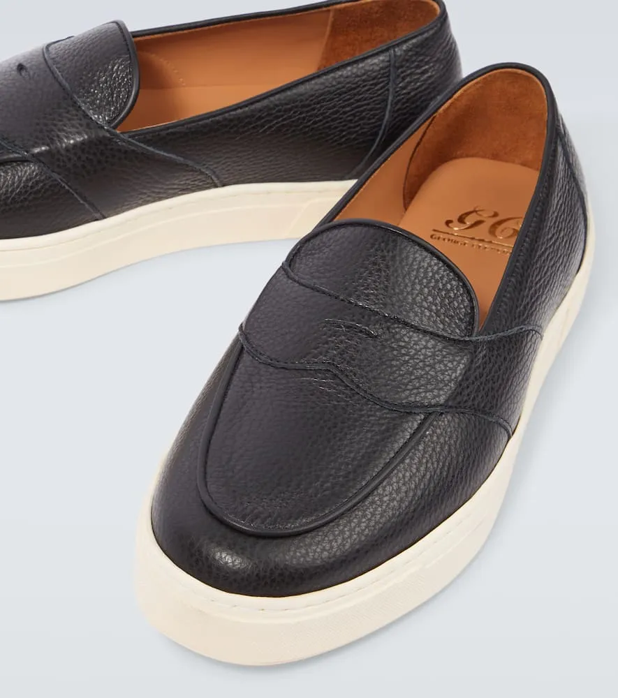 George Cleverley Joey II leather penny loafers