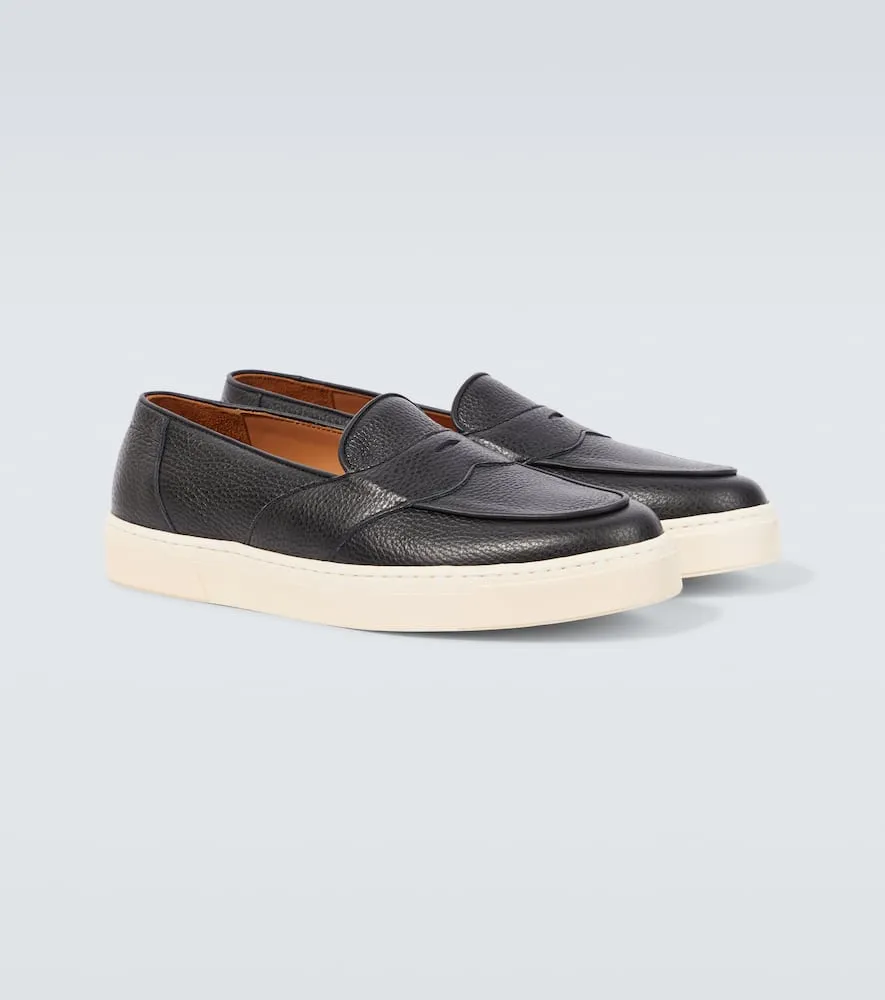 George Cleverley Joey II leather penny loafers