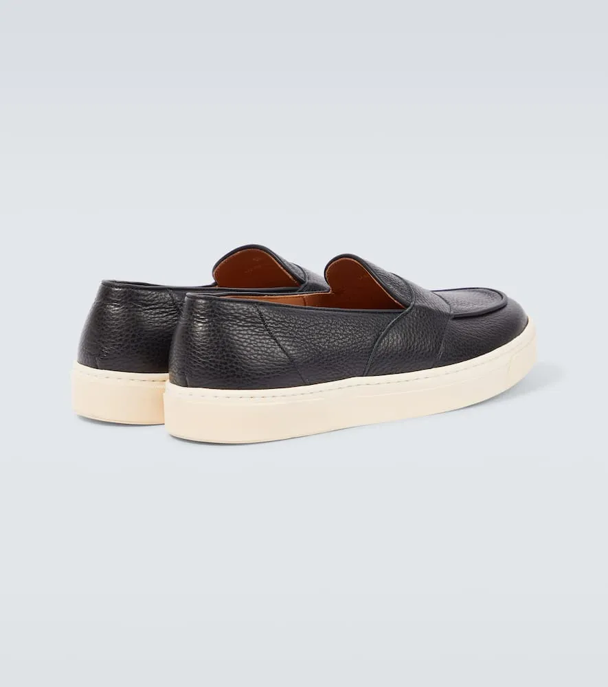 George Cleverley Joey II leather penny loafers