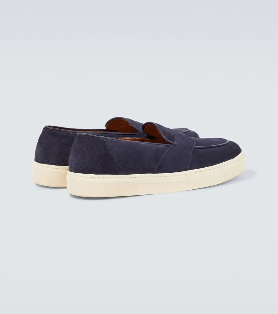 George Cleverley Joey II suede penny loafers