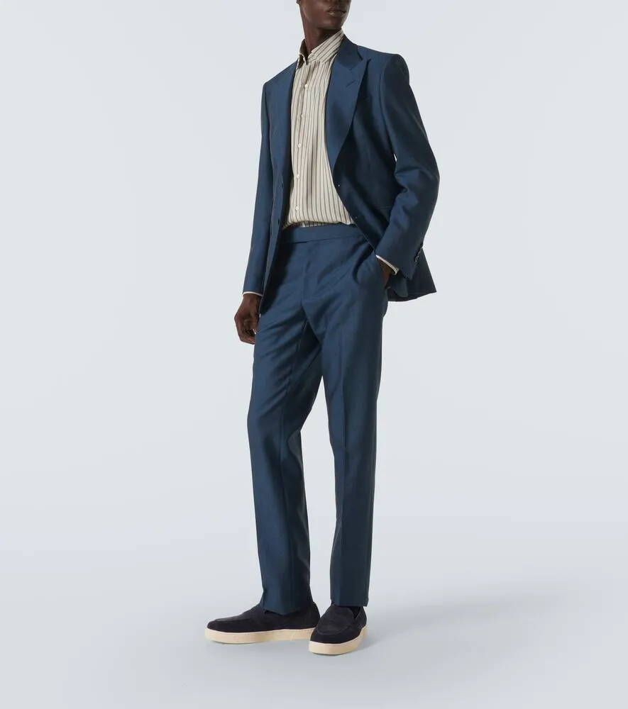 George Cleverley Joey II suede penny loafers