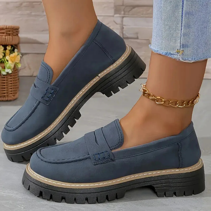 💥Hot Sales-49% OFF🌿Women's Comfortable Chunky Slip On Platform Loafers