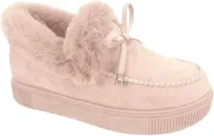 Ladmiple Snow Boots For Women White Womens Snow Boots Winter Shoes with Fur Lined Warm Slip On Ankle Booties Comfortable Outdoor Anti Slip Walking Shoes