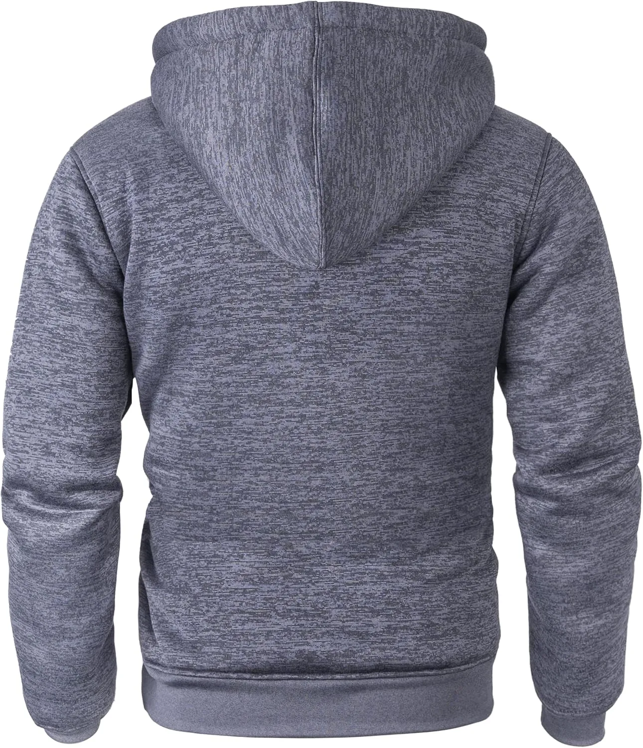 Little Beauty Men Hoodies Full Zip Up Jacket Fleece Sherpa Lined Heavyweight Sweashirts Winter