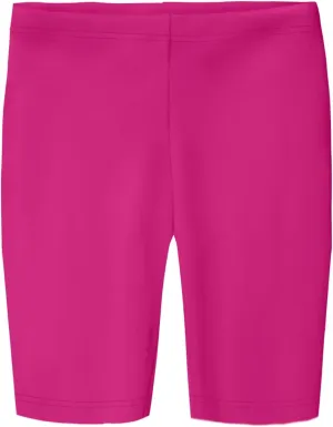 Made in USA Girls' Cotton Long Bike Shorts for School Play Sports