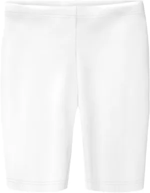 Made in USA Girls' Cotton Long Bike Shorts for School Play Sports