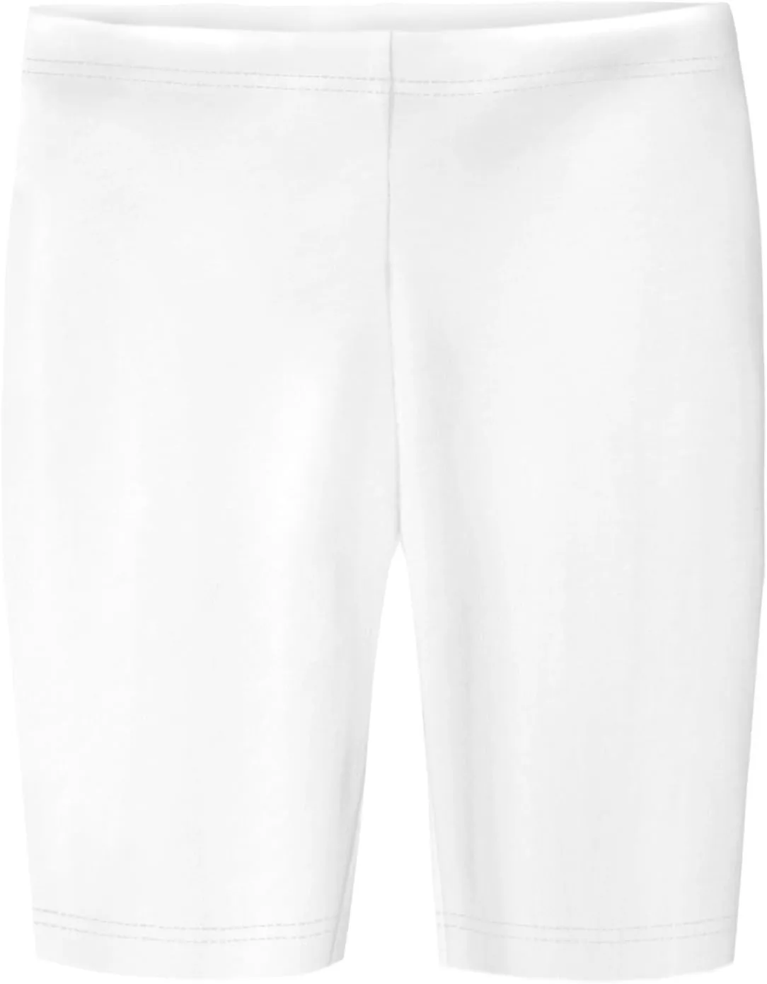 Made in USA Girls' Cotton Long Bike Shorts for School Play Sports