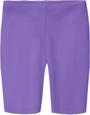 Made in USA Girls' Cotton Long Bike Shorts for School Play Sports